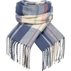 Women's Navy Beige Red  Scarf Fashion Long Plaid Shawls Wraps Big Grid Winter